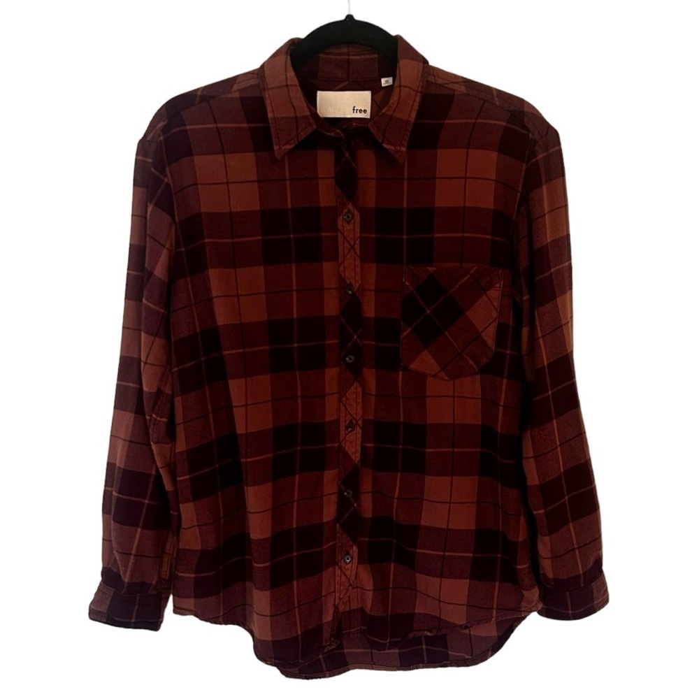 Aritzia Wilfred Free Daphne Plaid Button Down Shirt